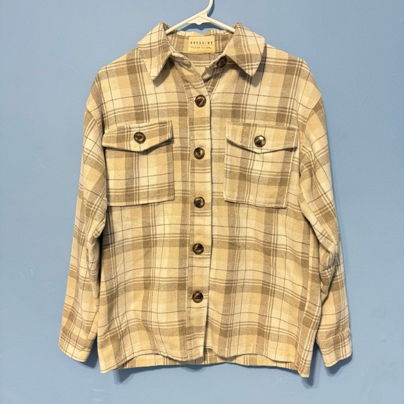 Medium cream colored button down - Picture 1 of 3